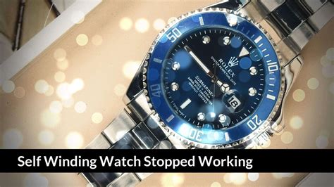 rolex watch stopped running|Rolex self winding problems.